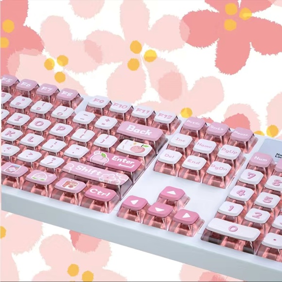 DAREU 118-Key Peach Diffuse Keycap Set - ASA Profile & Dye Sublimation! - Picture 2 of 8